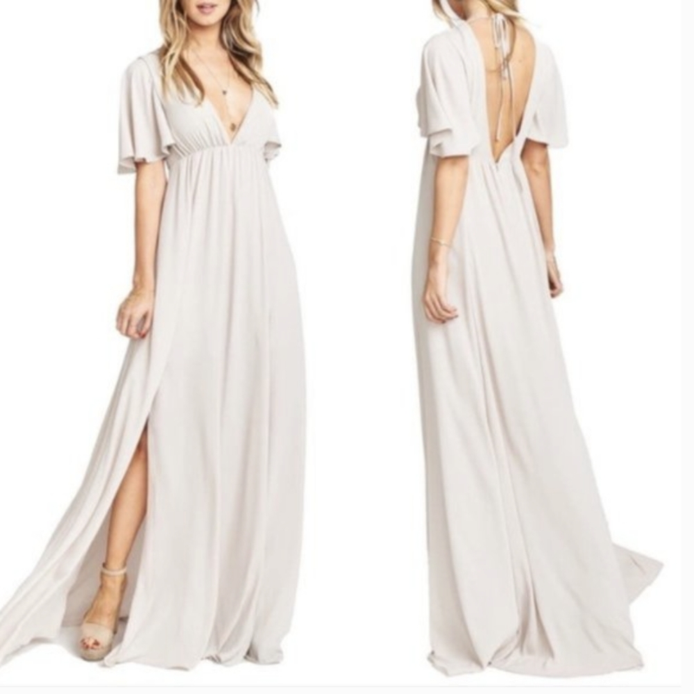 Show Me Your MuMu Faye Flutter Maxi Dress